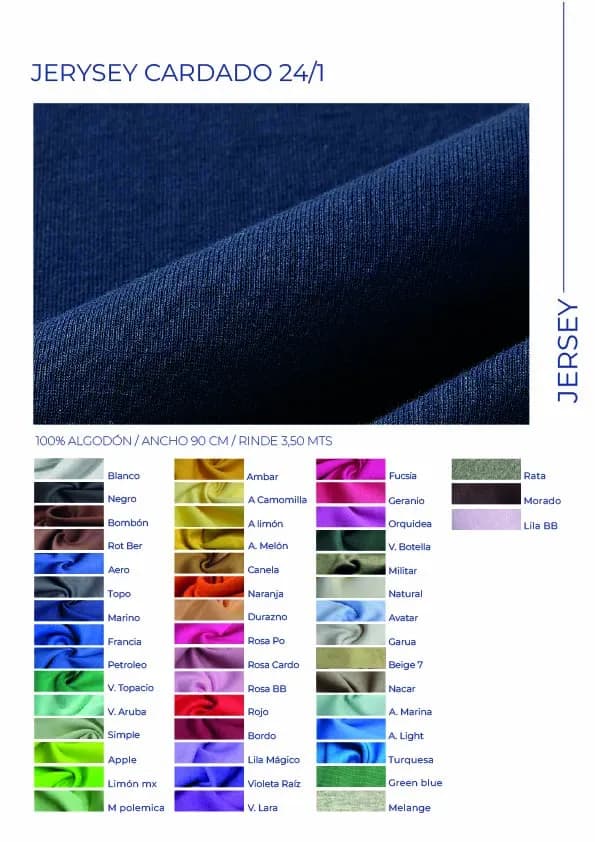 JERSEY CARDADO MELANGE 6%